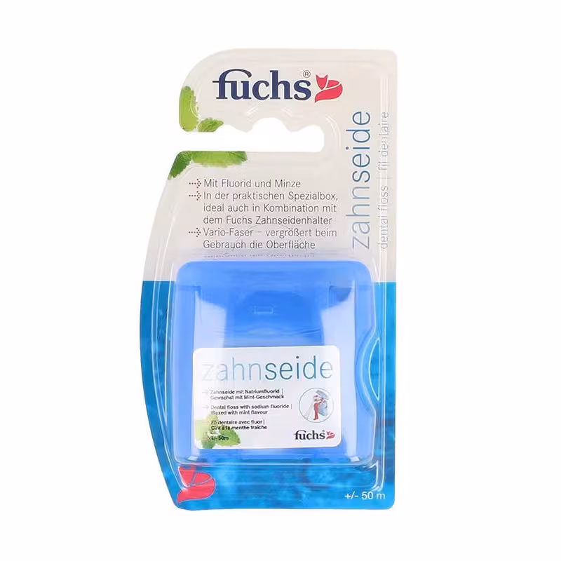 نخ دندان پهن شونده فوکس Fuchs مدل Zahnseide طول 50 متر