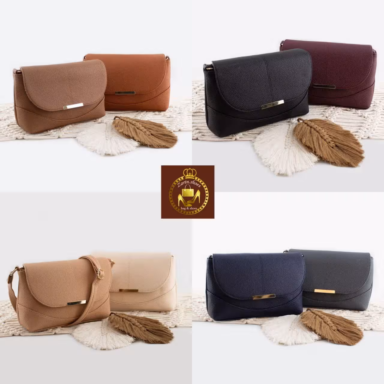 کیف پاسپورتی دوشی زنانه زه دار کد 4615