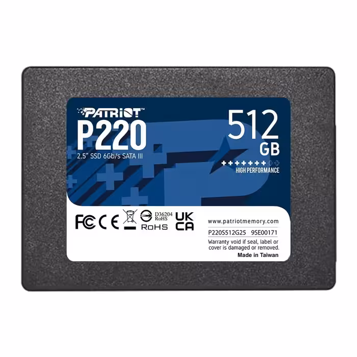 حافظه SSD پاتریوت مدل P220 – ظرفیت 512 گیگابایت