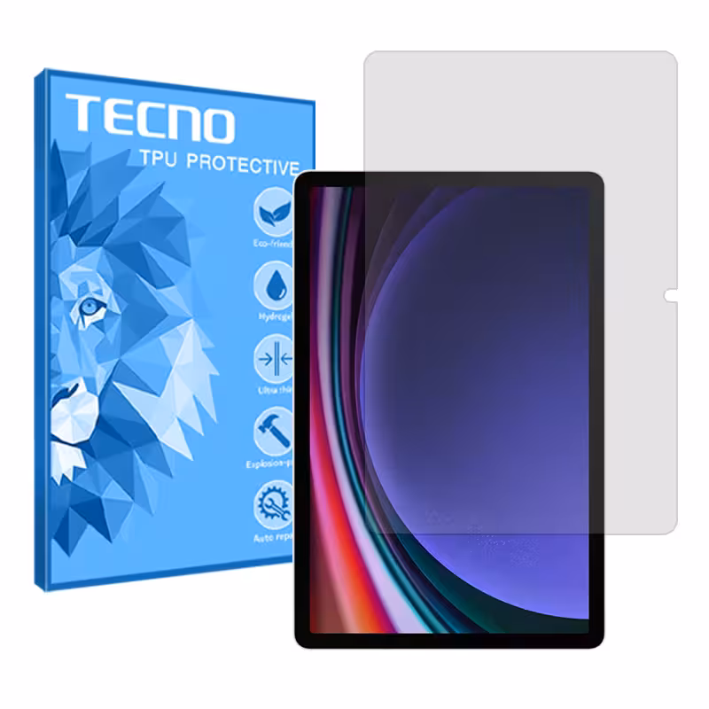 گلس تبلت سامسونگ Galaxy Tab S9 مدل نانو هیدروژل شفاف برند تکنو کد L