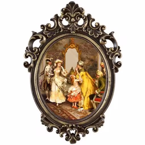 تابلو آینه ای پلی رزین مدل THE WAIT کد PH-70016