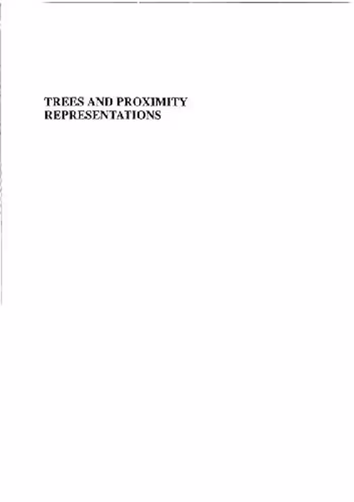 خرید و دانلود نسخه کامل کتاب Trees and proximity representations