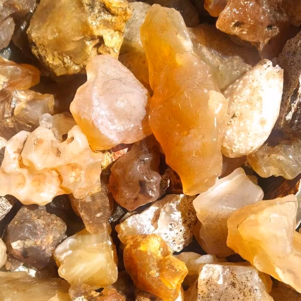 عقیق زرد معدنی قابل تراش