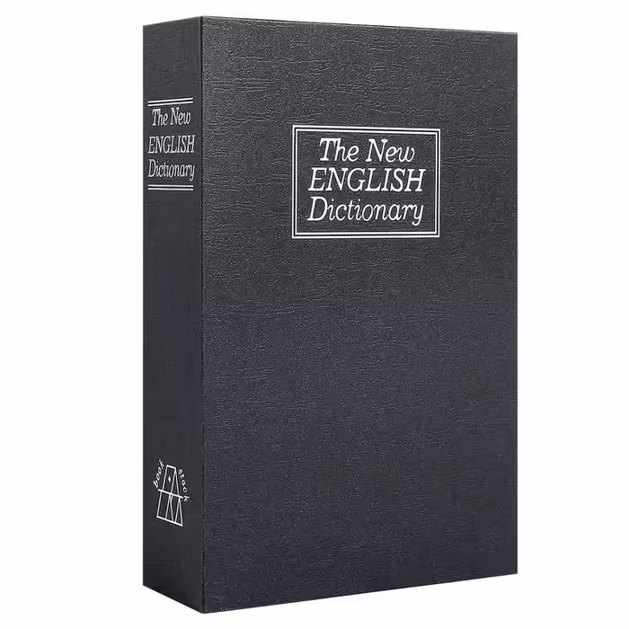 گاوصندوق مدل کتابی طرح دیکشنری قفل کلیدی وزن 1 کیلوگرم | چاوه