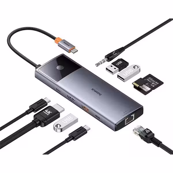 هاب 10 پورت Type-C باسئوس مدل B00061800813-00