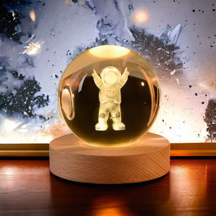 گوی شبخواب گوی کریستالی فضانورد سایز8