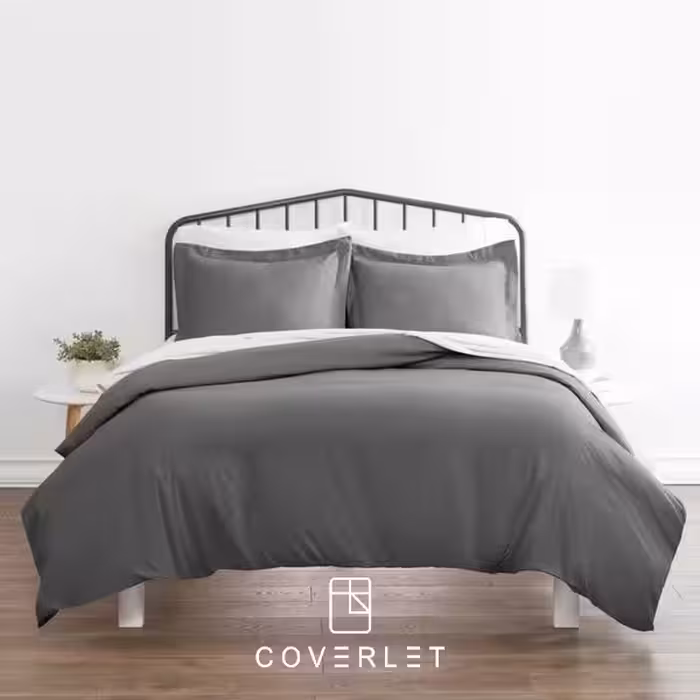 روتختی طوسی تیره سفید ساده کاوری