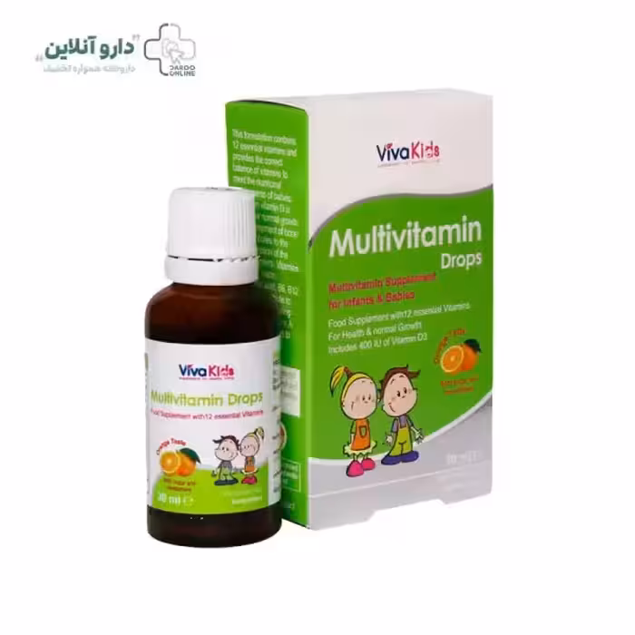 قطره مولتی ویتامین ویواکیدز پوراطب گستر ایرانیان 30 میلی‌لیتر