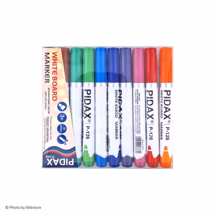 ماژیک وایت برد 10رنگ پیداکس