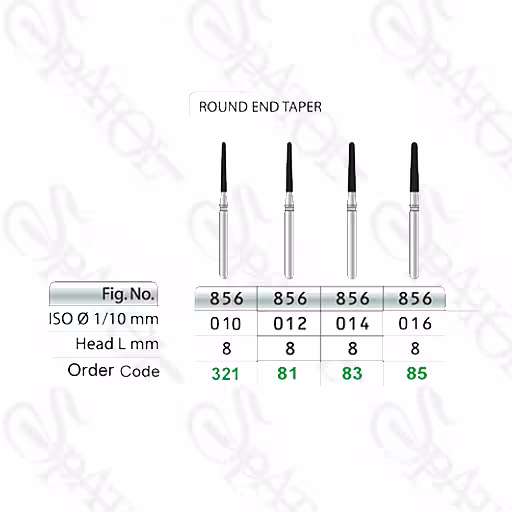 فرز الماسی توربین تراش ROUND END TAPER 856  تیزکاوان TEES KAVAN