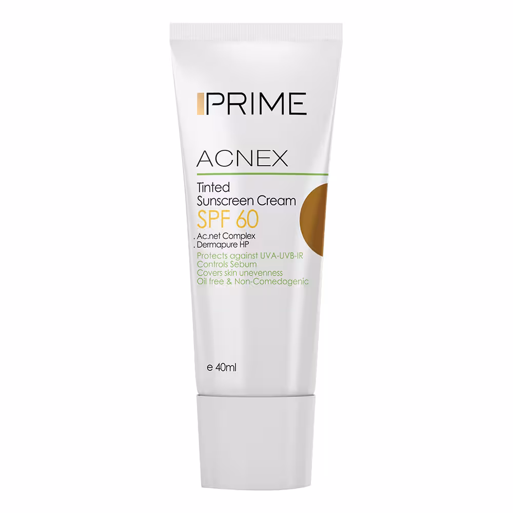 پریم آکنکس کرم ضد آفتاب رنگی رنگ برنزه اس پی اف 60