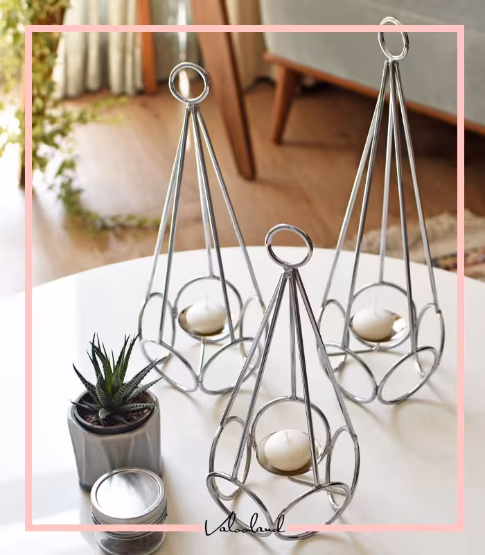 شمعدان رومیزی 3 عددی