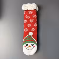 پاپوش ساقدار کف استپ دار طرح کریسمس