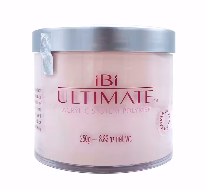 پودر کاشت ناخن IBI آی بی آی رنگ هلویی کمرنگ حجم 250 گرم