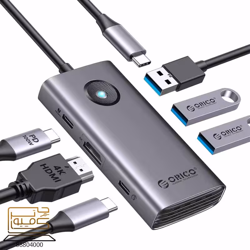 خرید هاب USB چندکاره اوریکو ORICO PW11-6P از کامپیوترچی