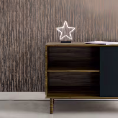 چراغ رومیزی ریموت دار مدل STARS-GL_WHT-GLASS