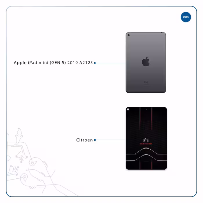 برچسب پوششی ماهوت مدل Citroen مناسب برای تبلت اپل iPad mini (GEN 5) 2019 A2125