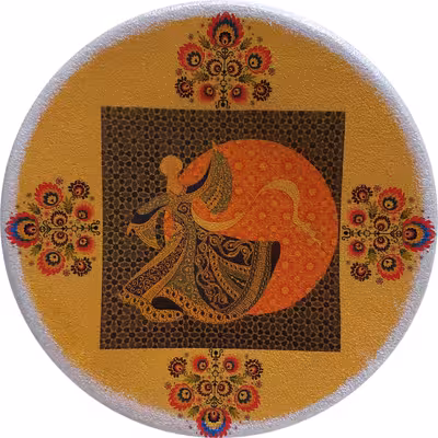 بشقاب دیوارکوب سفالی مدل رقص سماع کد 6 مجموعه 3 عددی