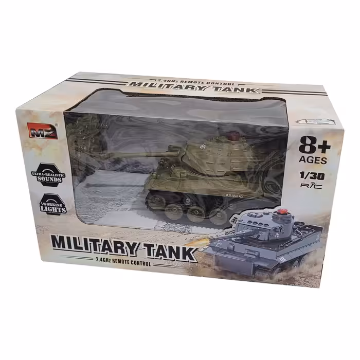 تانک بازی کنترلی ام زد طرح ارتشی مدل MILITARY TANK کد 889
