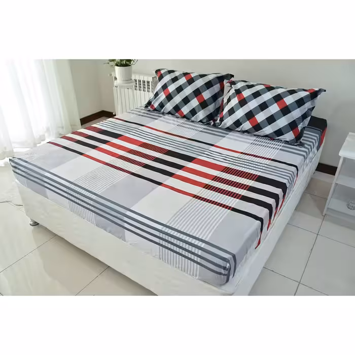 سرویس ملحفه بومرنگ مدل Kamila-160 دونفره 3 تکه