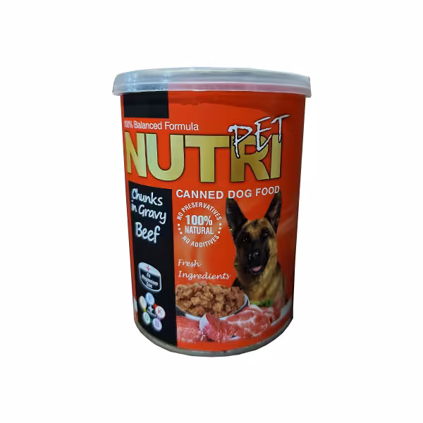 کنسرو سگ نوتری مدل گوشت وزن 425 گرم