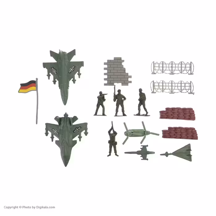 اسباب بازی جنگی مدل سرباز و پادگان کد 1 مجموعه 31 عددی
