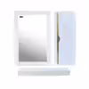 ست کابینت و روشویی سیتکا مدل GL 004 80 به همراه آینه و باکس و اتاژور