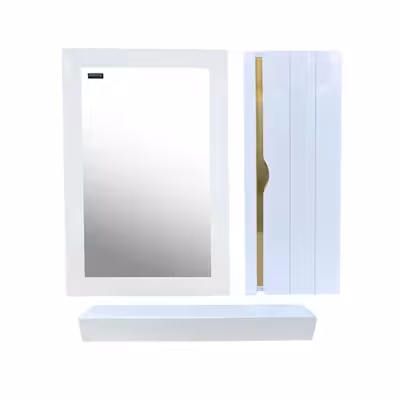 ست کابینت و روشویی سیتکا مدل GL 004 80 به همراه آینه و باکس و اتاژور
