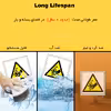 برچسب ایمنی مستر راد طرح خطر آسیب دیدگی مدل HSE-OSHA-150