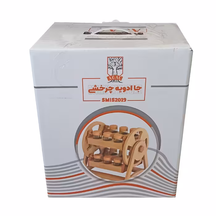  ست جای ادویه 12 پارچه آغاج کد 2019