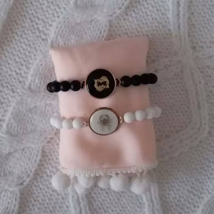 دستبند مدل ماه تولد تیر و اسفند کد F57 مجموعه 2 عددی