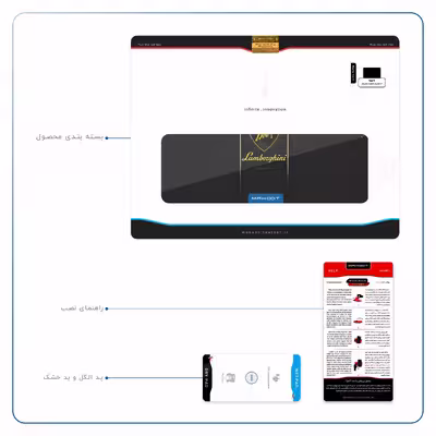 برچسب پوششی ماهوت مدل Lamborghini مناسب برای تبلت اپل iPad 9.7 (GEN 5) 2017 A1823