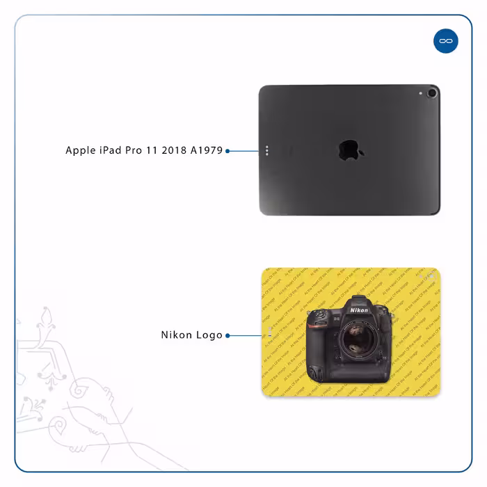 برچسب پوششی ماهوت مدل Nikon-Logo مناسب برای تبلت اپل iPad Pro 11 2018 A1979