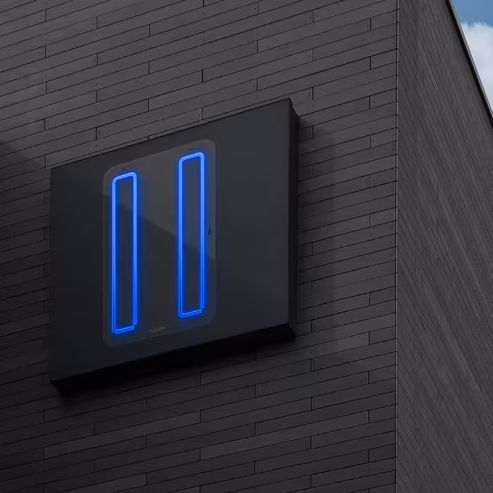 چراغ دیواری نئون دیزاین مدل Pause_BL