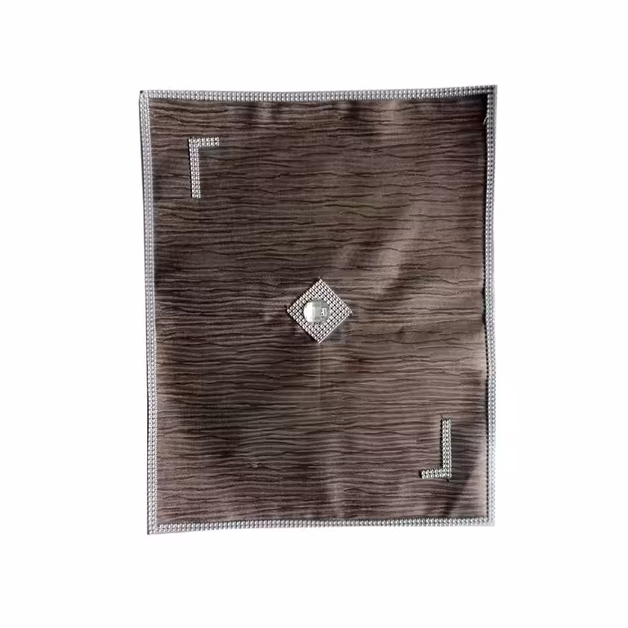 رانر طرح چرم مدل نگین مجموعه 7 عددی