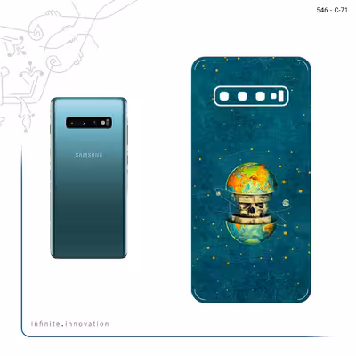 برچسب پوششی ماهوت مدل Collage of Earth Face مناسب برای گوشی موبایل سامسونگ Galaxy S10