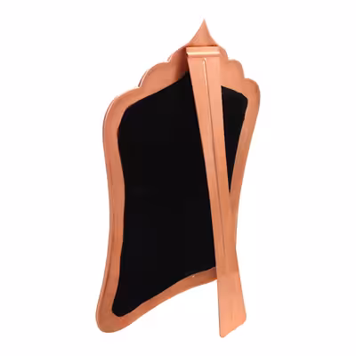 ست 3 تکه آینه و شمعدان فیروزه کوبی مدل لاله کد 555655