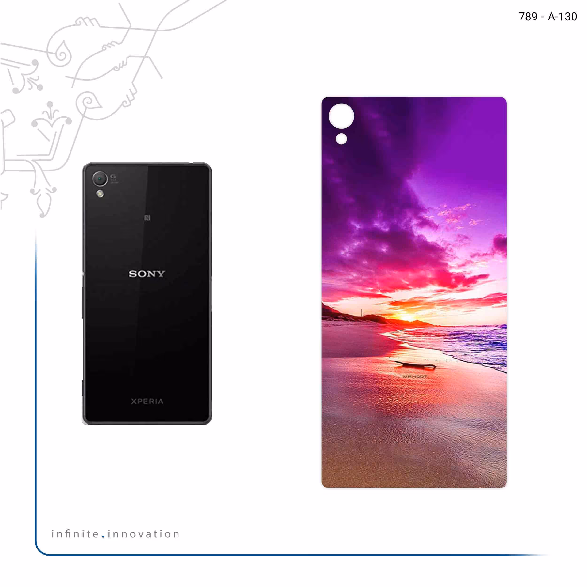 برچسب پوششی ماهوت مدل Sunset مناسب برای گوشی موبایل سونی Xperia Z3