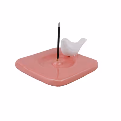 جاعودی سرامیکی طرح پرنده مدل مربع