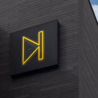 چراغ دیواری نئون دیزاین طرح Next_YL