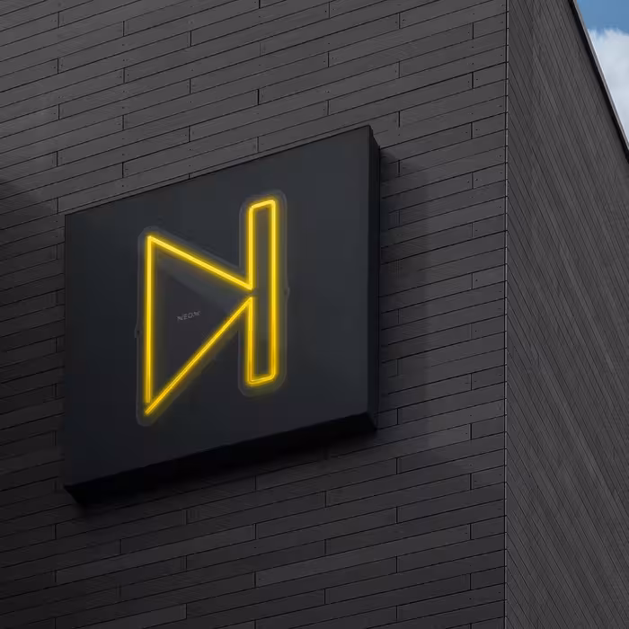 چراغ دیواری نئون دیزاین طرح Next_YL