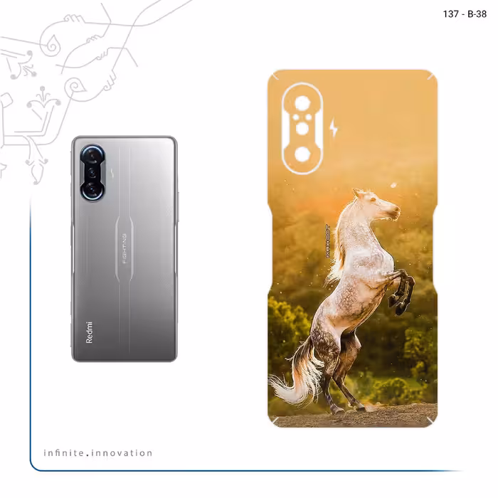 برچسب پوششی ماهوت مدل Horse_2 مناسب برای گوشی موبایل شیائومی Redmi K40 Gaming