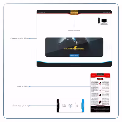 برچسب پوششی ماهوت مدل Counter-Strike مناسب برای تبلت هوآوی Mediapad M6 10.8 2019