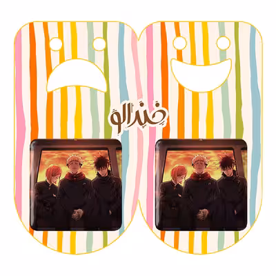 پیکسل خندالو مدل مگومی و ایتادوری و نوبارا انیمه جوجوتسو کایزن کد 11077 به همراه مگنت