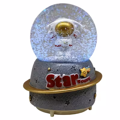 گوی موزیکال مدل پمپی و گردان طرح آدم فضایی