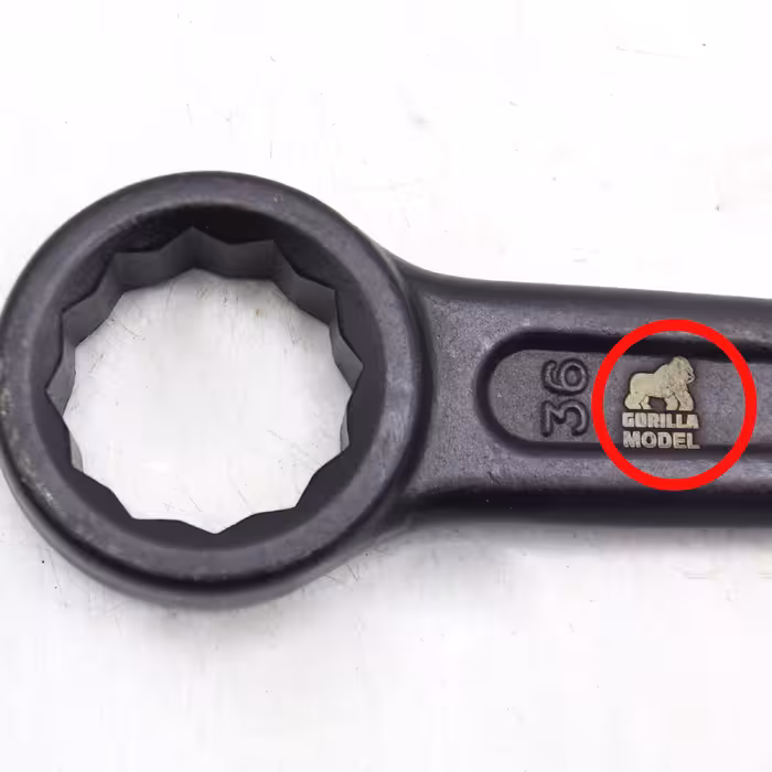 آچار رینگی چکشی مدل گوریلا کد YP-CHAKOSHI-036MM سایز 36 میلیمتر