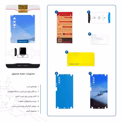 برچسب پوششی ماهوت مدل Fighter plane Su27-FullSkin مناسب برای گوشی موبایل هوآوی Y9S