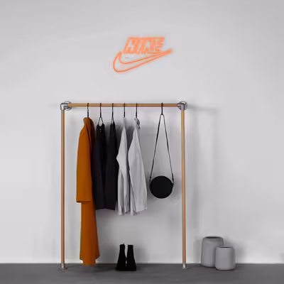 چراغ دیواری نئون دیزاین طرح Nike-Text_ORG
