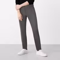 شلوار جذب مردانه کروم مدل پارچه ای سگک دار 2322514 رنگ طوسی