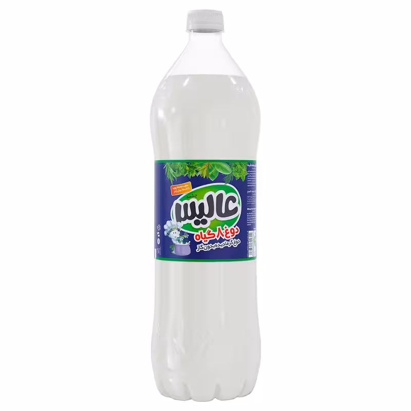 دوغ هشت گیاه 1.5 لیتری عالیس،بسته 6 عددی